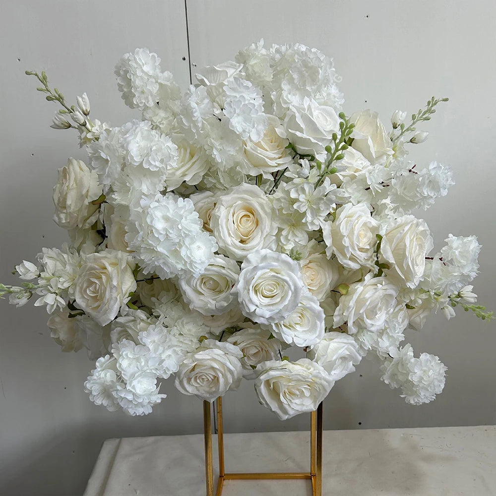 80/70/60/50/30cm Artificial Pink Large Flower Ball, Table Centerpiece for Special Event Decor, Floral Arrangement