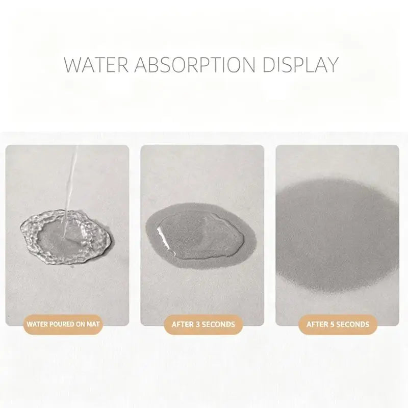 High Absorption Non Slip Cat Design Bath Mat in Diatomite for Quick Drying