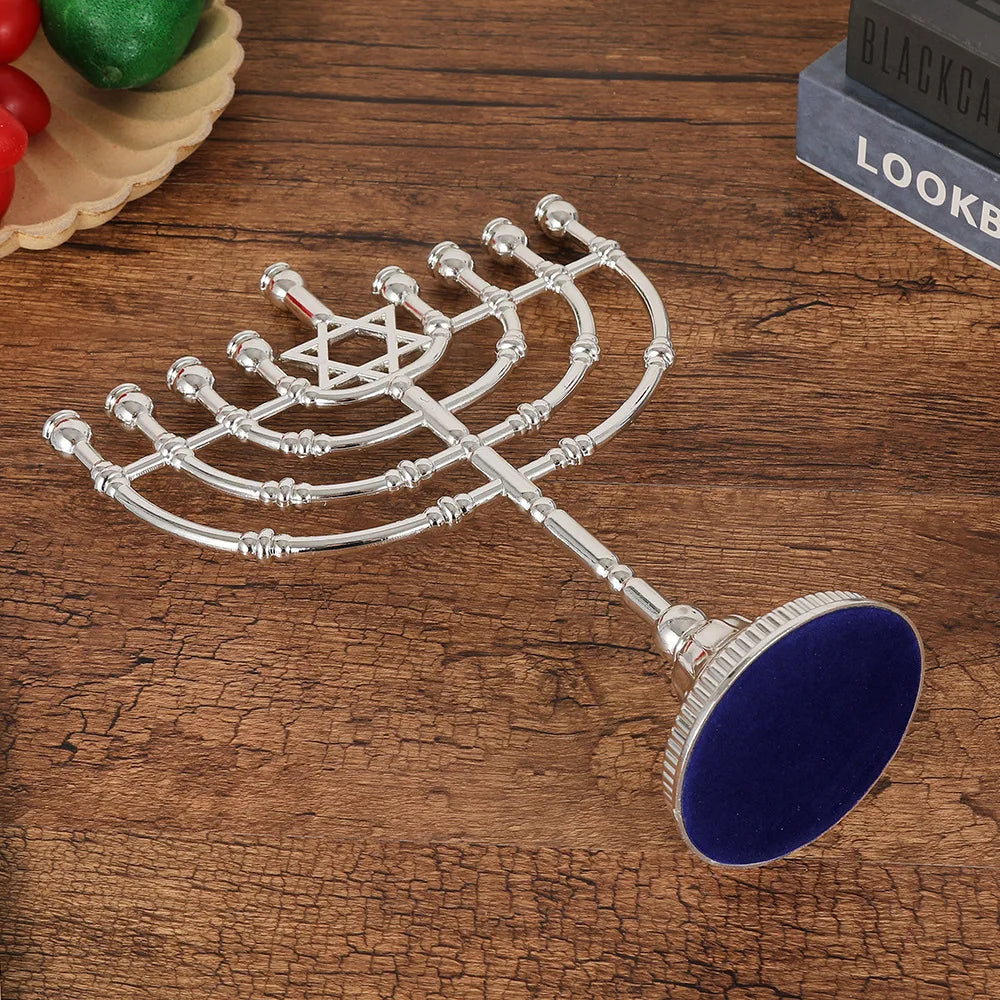 Ner Mitzvah Hanukkah Menorah Candle Holder Desktop Decoration Home Decor
