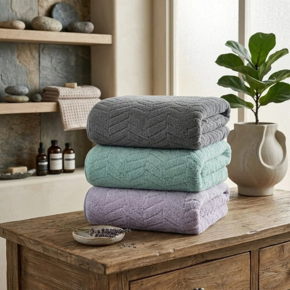 High Quality Thick Coral Velvet Bath Towels, Soft and Absorbent Towels, Sports Beach Towels for Home and Hotel Use