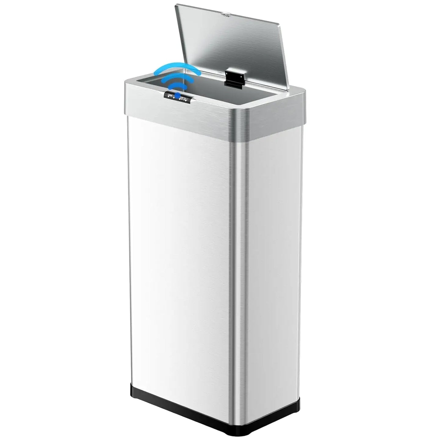 13.2-21.1Gal (50-80L) Motion Sensor Trash Can for Kitchen Stainless Steel Garbage Can Gal  Automatic Garbage Smart Bin