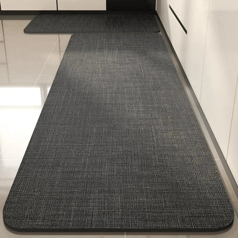 Carpet for Kitchen Floor Mat Pvc Leather Waterproof Non-slip Long Rug Oil-proof Foot Mats Pink Flower Home Decoration Rugs