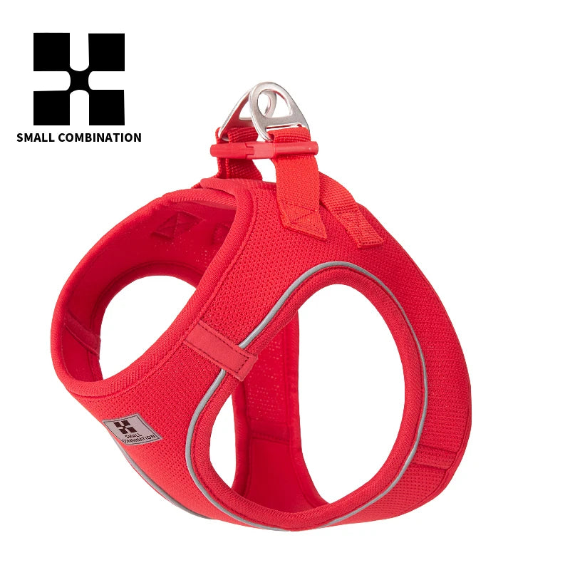 SMALL COMBINATION Small Dog Harness Leash Set Soft Reflective for Puppy Cat Harness Pet Vest Chihuaahua Sausage  Outdoor Walking