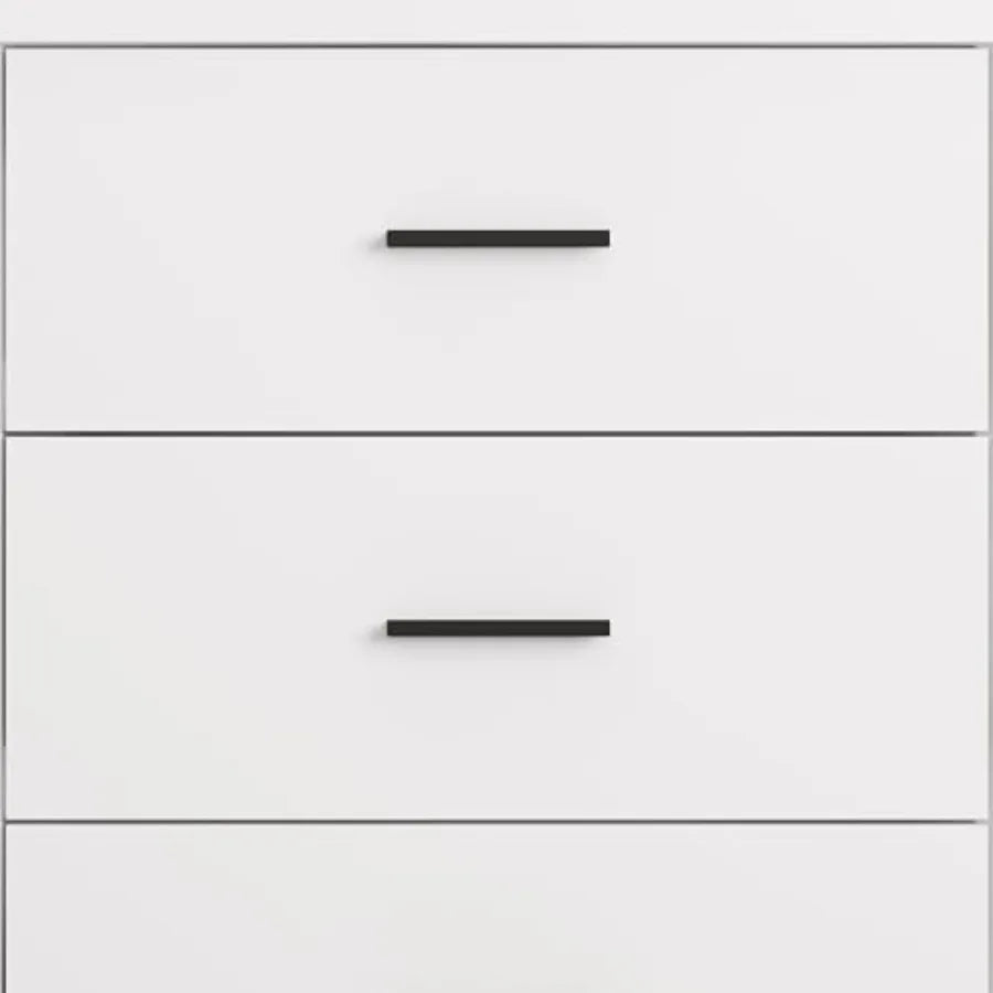 Dresser for Bedroom, 6 Drawer Wide Modern Chest of Drawers with X-Shaped Sturdy Base, Wood Double Dresser Closet Clothes Storag