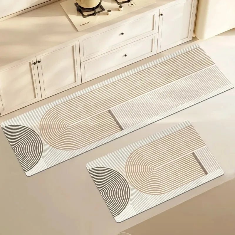 Kitchen Floor Mat Pvc Waterproof Vinyl Carpet Home Decoration Long Rug Oil-proof Non-slip Foot Mats Custom Alfombra Cocina