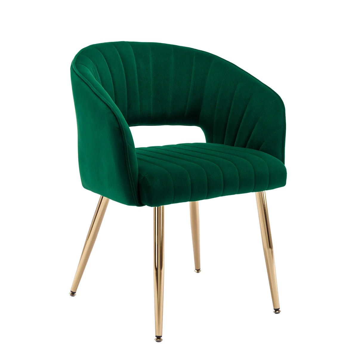 Home Office Swivel Velvet Desk Chair Modern Tufted Accent Armchair with Gold Base Ergonomic Computer Task Stool for Living Room