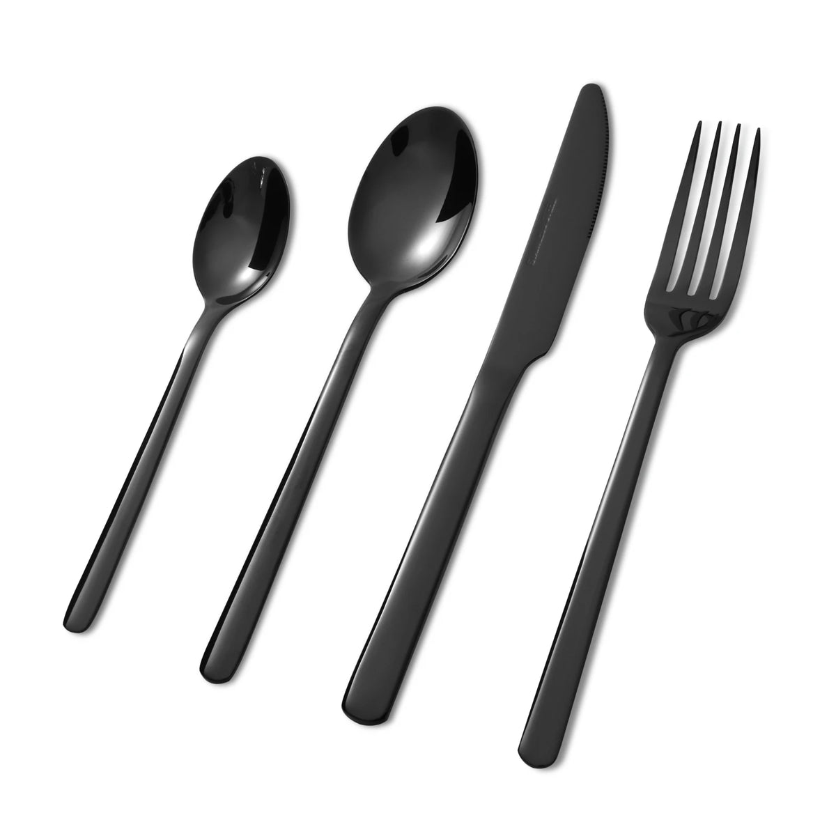 HANSMART 24Pcs Stainless Steel Flatware Set Service for 6 Mirror Polished Knife Fork Spoon Durable Tableware for Home Restaurant Catering