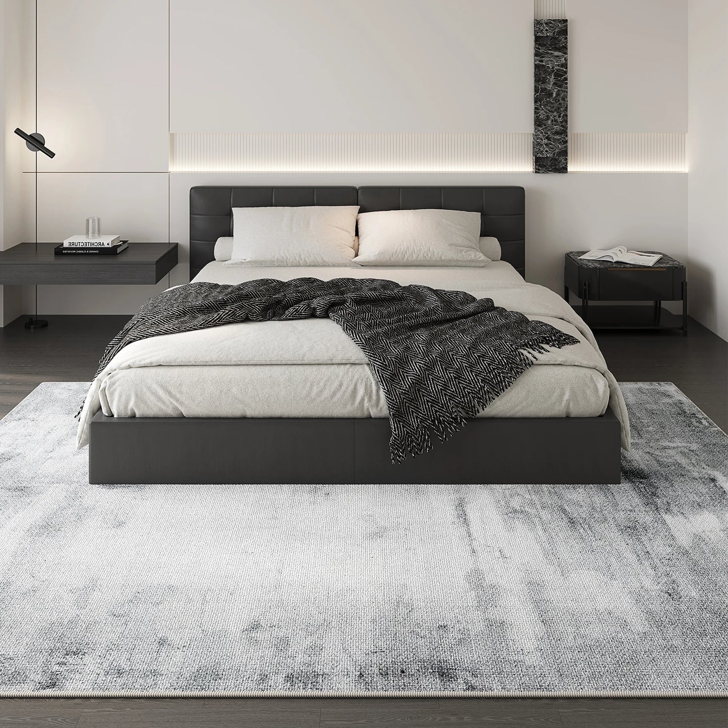 Cream Style Bedroom Decor Plush Carpet Thick Anti-slip Lounge Floor Mat Large Area Carpets for Living Room Fluffy Soft Study Rug