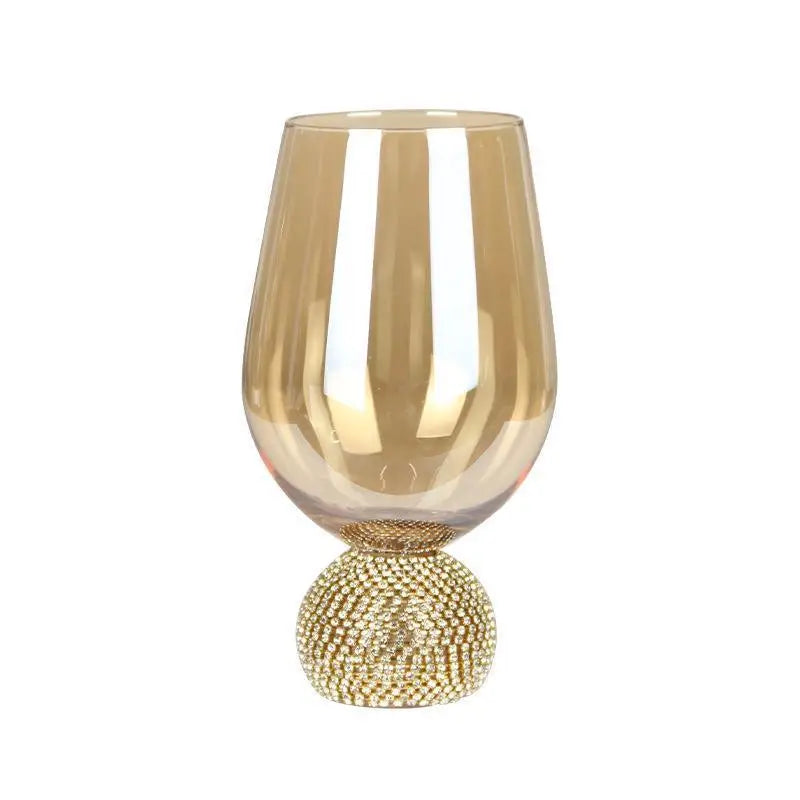 Light luxury European diamond glass wine glass, high value, diamond-wrapped red wines pirit cup, high-end whisky