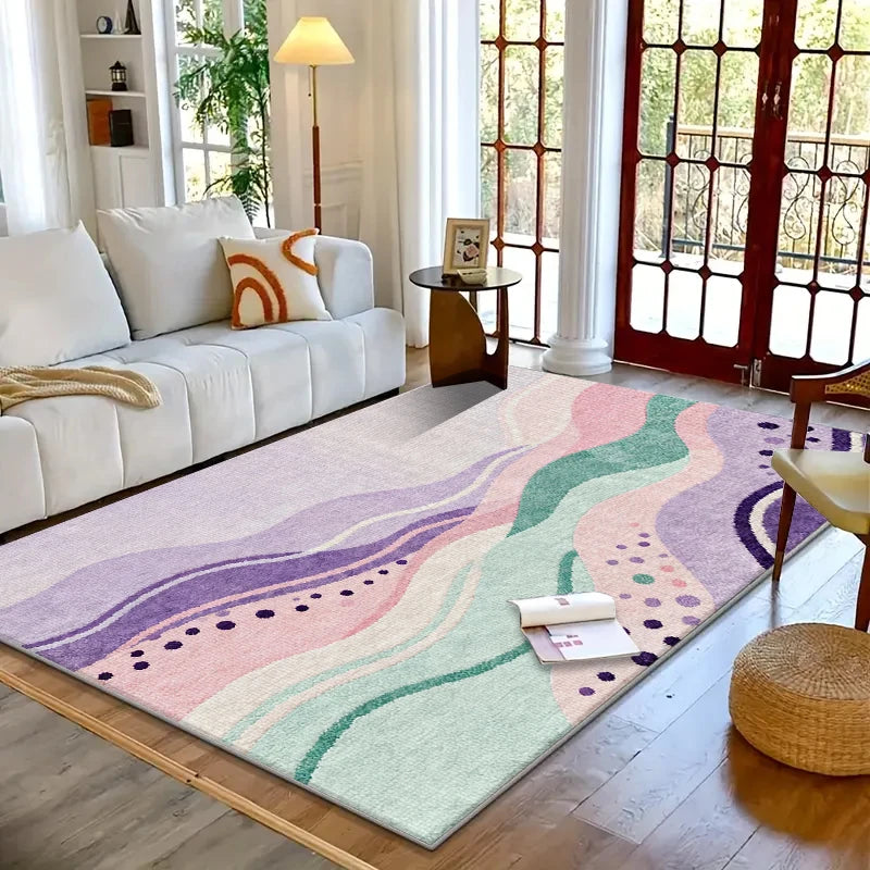 VIKAMA Area Rug for Living Room Bedroom,Modern Geometric Carpets, Anti-Skid Durable Carpet for Kids Dorm Nursery, Home Decor