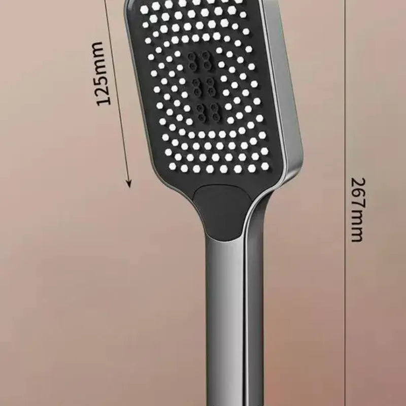 Adjustable 3-Mode High Pressure Shower Head Large Flow Water Saving Rainfall Mixer Head Bathroom Accessory