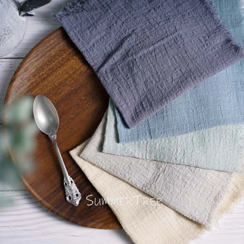 20PCS Large Napkins Cotton Gauze 41x41cm Muslin Cloth Tea Towels Dinner Retro Cheesecloth Wedding Party Rustic Table Decoration