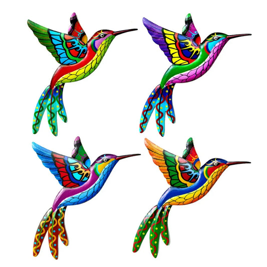 Wrought Iron Hummingbird Garden Bedroom Office Wall Hanging Universal Home Decor Living Room Art Crafts Ornament Indoor Outdoor