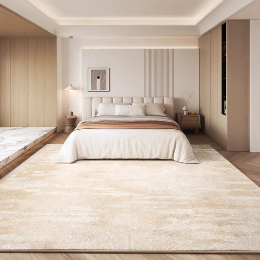 Cream Style Bedroom Decor Plush Carpet Thick Anti-slip Lounge Floor Mat Large Area Carpets for Living Room Fluffy Soft Study Rug