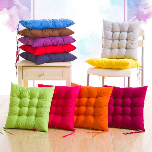 40cmThrow Pillow Chair Fixed Rope Non-Slip Seat Cushion Nap Pillows Home Office Chair Cushion Seat Soft Pad Pillow Sofa Cushion