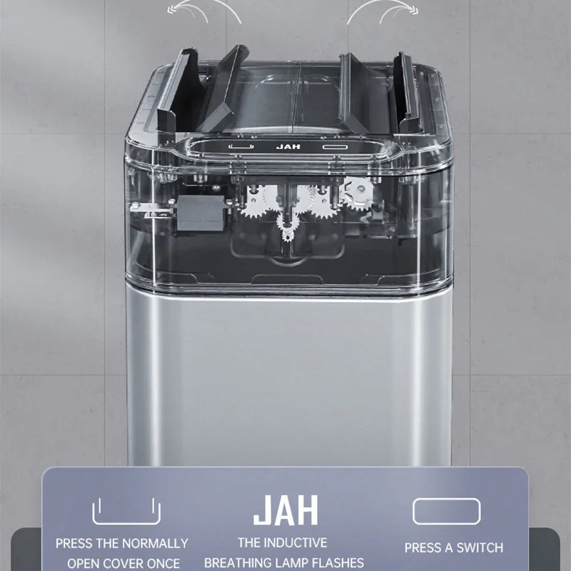 Smart Trash Can 20 30 40 50 60 Liters Wastebasket Large Kitchen Garbage Cube Home Automatic Stainless Steel Garbage Bin Dustbin