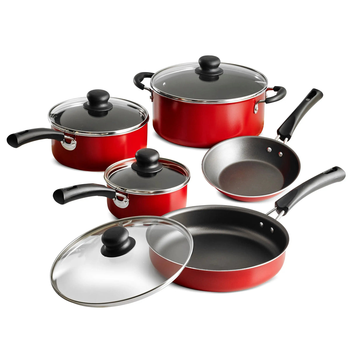 Tramontina 9-Piece Non-Stick Cookware Set, Champagne