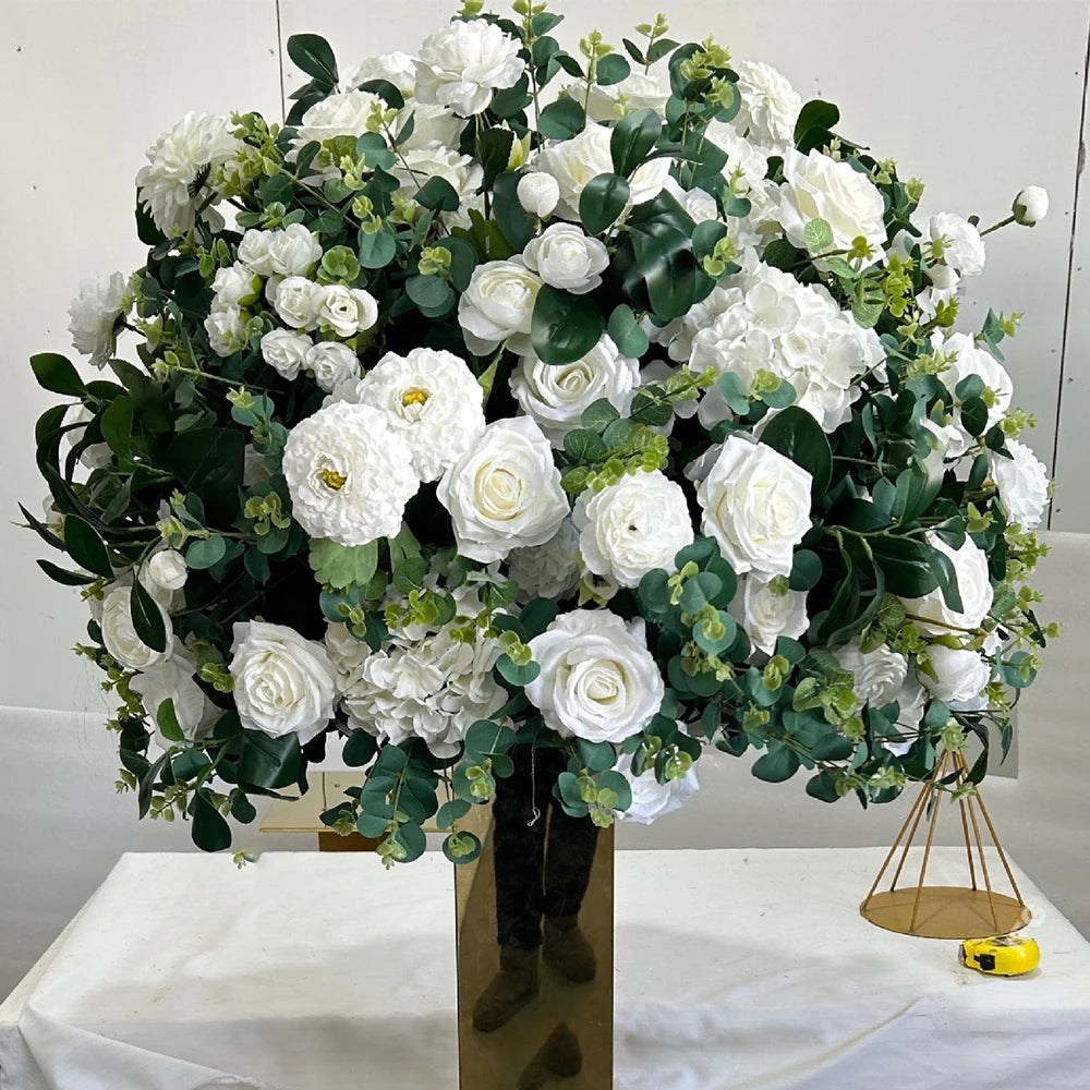 80/70/60/50/30cm Artificial Pink Large Flower Ball, Table Centerpiece for Special Event Decor, Floral Arrangement