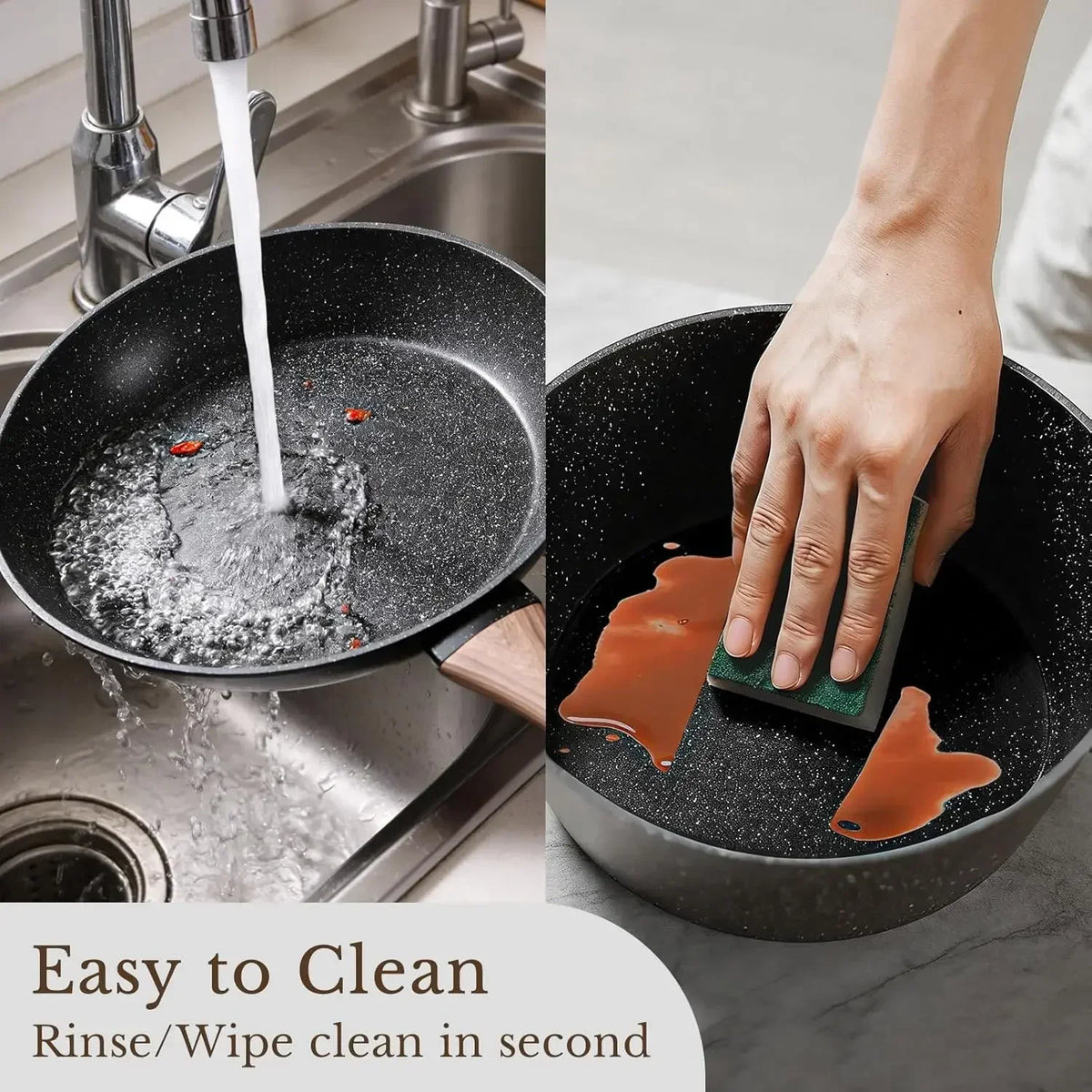 25 Pcs Pots and Pans Set, Nonstick Ceramic Cookware Sets, Healthy Non-Toxic, Large Capacity, Induction Compatible, Cooking Set