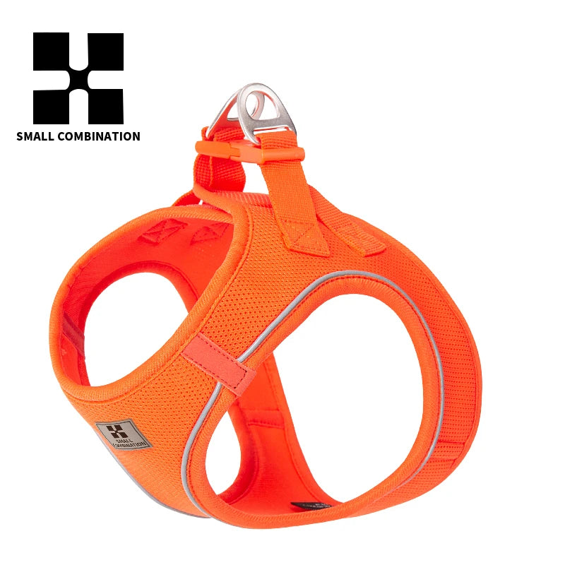 SMALL COMBINATION Small Dog Harness Leash Set Soft Reflective for Puppy Cat Harness Pet Vest Chihuaahua Sausage  Outdoor Walking