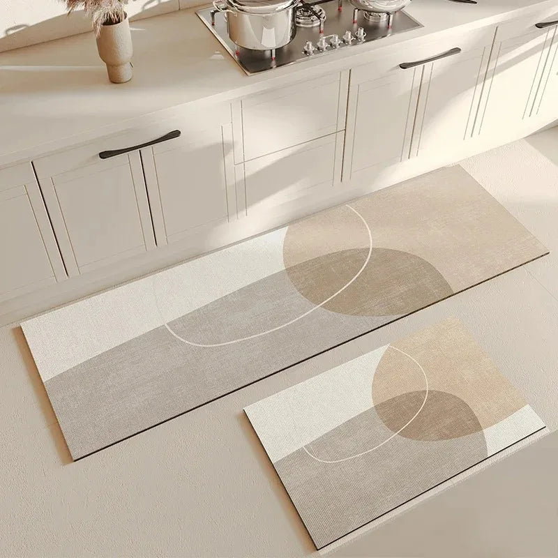 Kitchen Floor Mat Pvc Waterproof Vinyl Carpet Home Decoration Long Rug Oil-proof Non-slip Foot Mats Custom Alfombra Cocina
