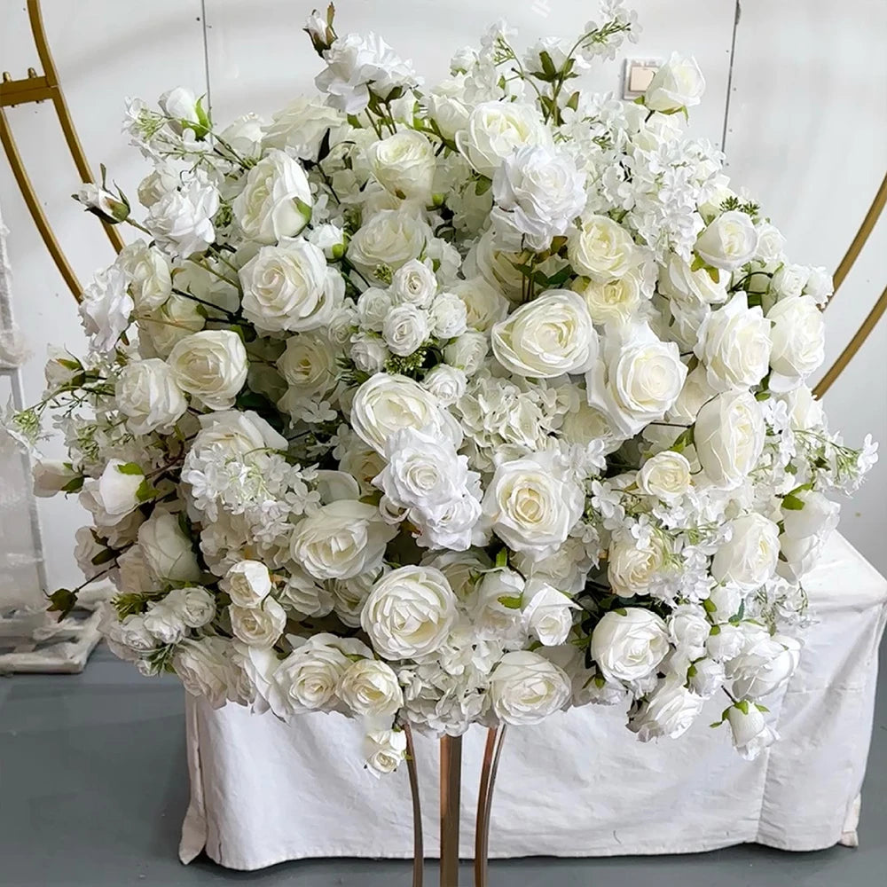 80/70/60/50/30cm Artificial Pink Large Flower Ball, Table Centerpiece for Special Event Decor, Floral Arrangement