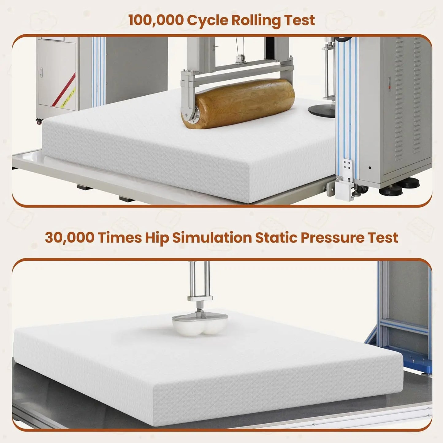8 Inch Twin Mattress 3 Foam Layer Cooling Gel Memory Foam Mattresses Green Tea for Fresher Sleep Medium Firm CertiPUR-US Certifi