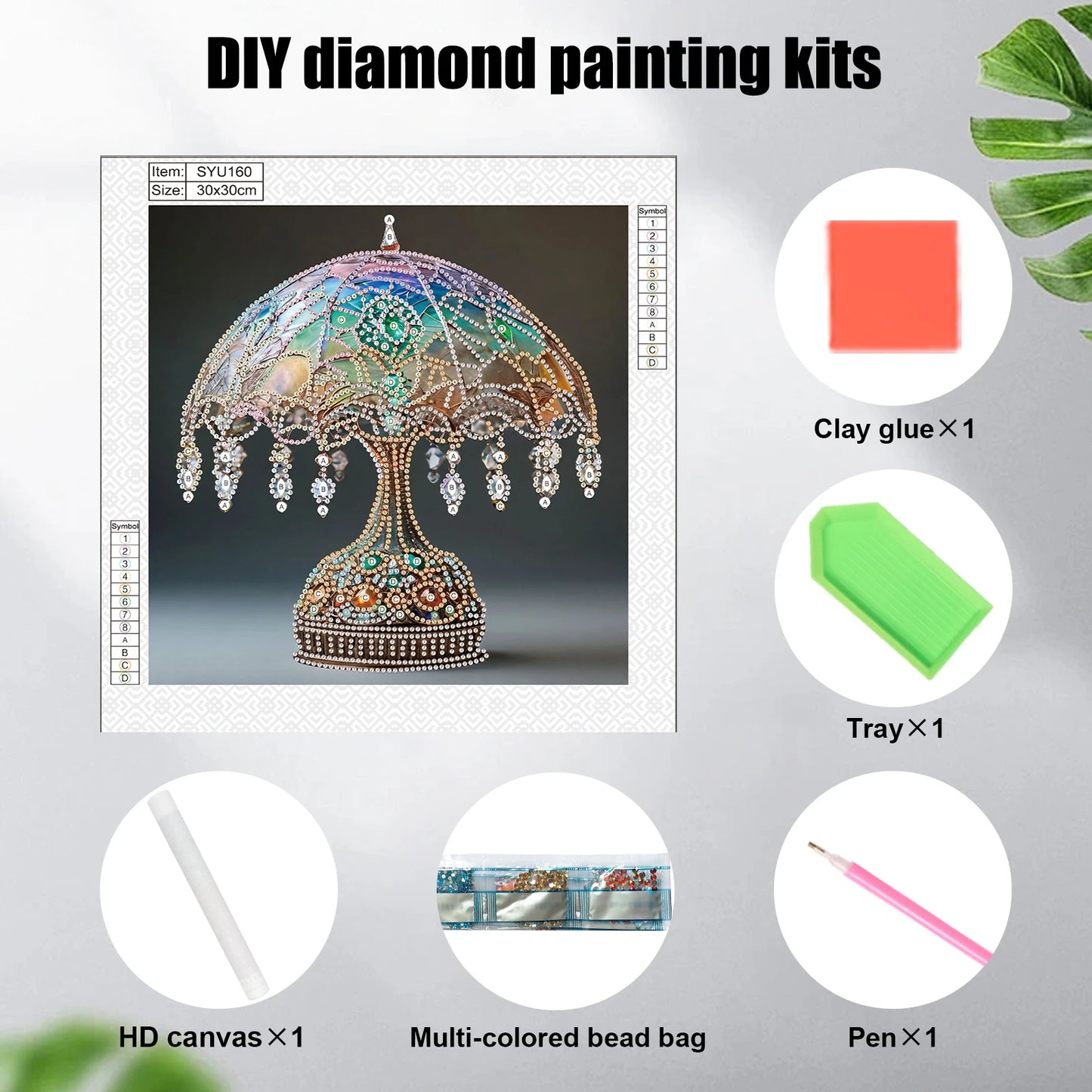 Desk lamp design Special Shape Diamond Art Painting Kit for Adult Beginner,Crystal Diamond Dot Kit for Home Wall Decoration Gift