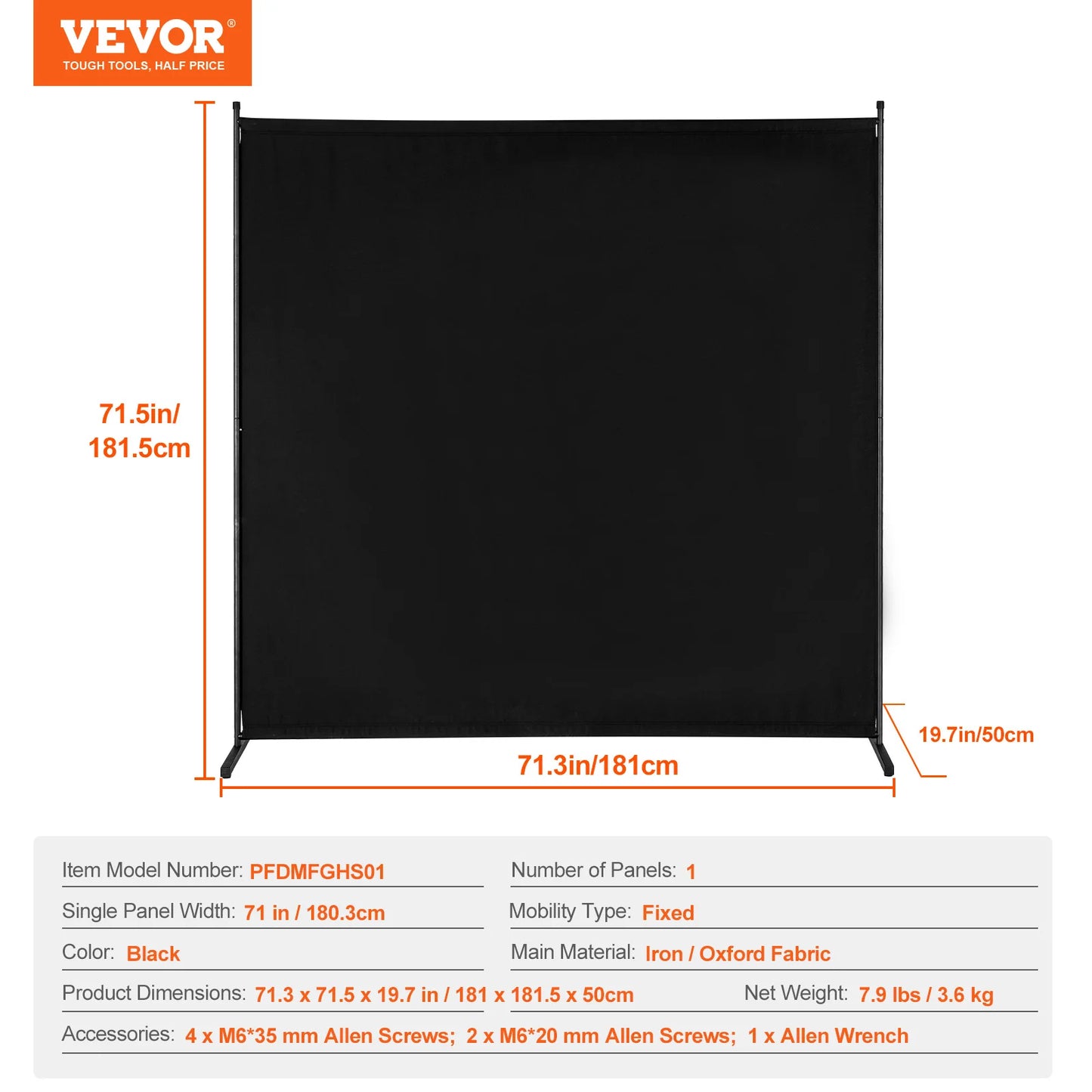 SucceBuy 1/3/4/6Panels PET Polyester Soundproof Screen Folding Privacy Portable PartitionDivider for RoomSeparation Freestanding