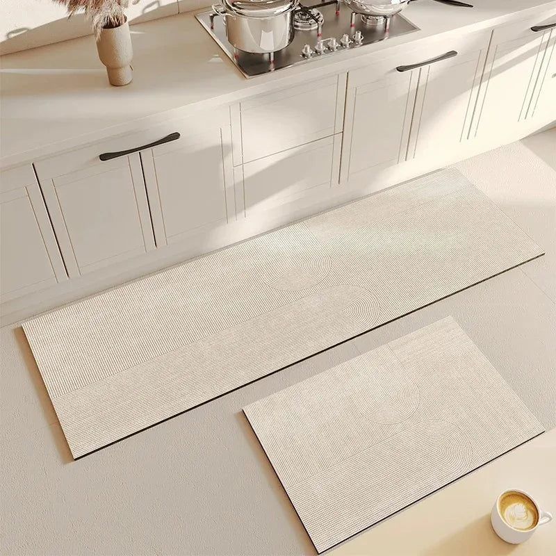 Kitchen Floor Mat Pvc Waterproof Vinyl Carpet Home Decoration Long Rug Oil-proof Non-slip Foot Mats Custom Alfombra Cocina