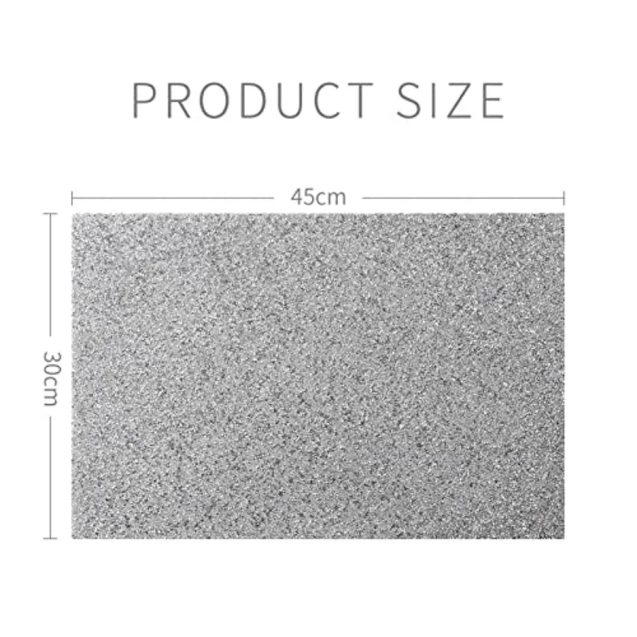 Placemats Set of 4 for Dining Table Heat Resistant Waterproof Rhinestones Decoration Table Mat Rectangle Placemats 12 x 18 inch