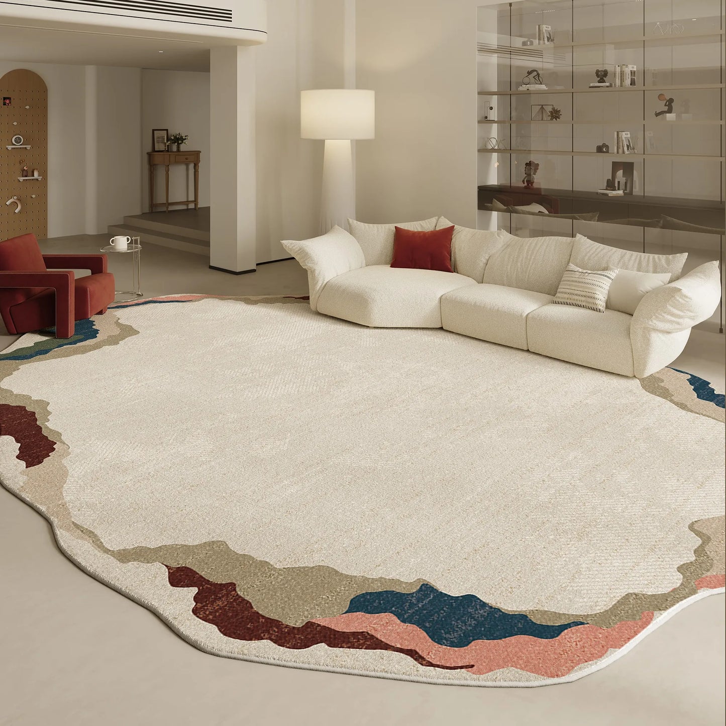 Irregular Shapes Living Room Decoration Carpet Modern Style Rugs for Bedroom Home Thicken Plush Rug Fluffy Soft Lounge Floor Mat