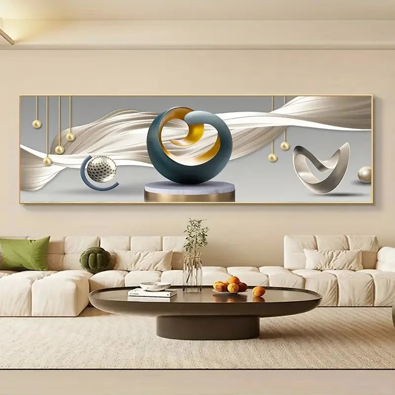 1pc Canvas Poster Modern Art Abstract Line Prints Posters Ideal Gift for Bedroom Living Room Bedroom Corridor Wall Art Decor