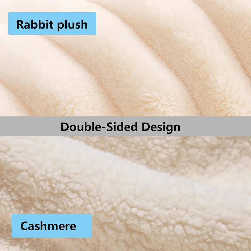 Soft Large Blanket, Suitable for Sofa Bed, Plush Blanket, Sofa Blanket, Multifunctional Blanket, Fluffy Soft Blanket, Suitable for Bed and Sofa Blanket, Single Double Bed