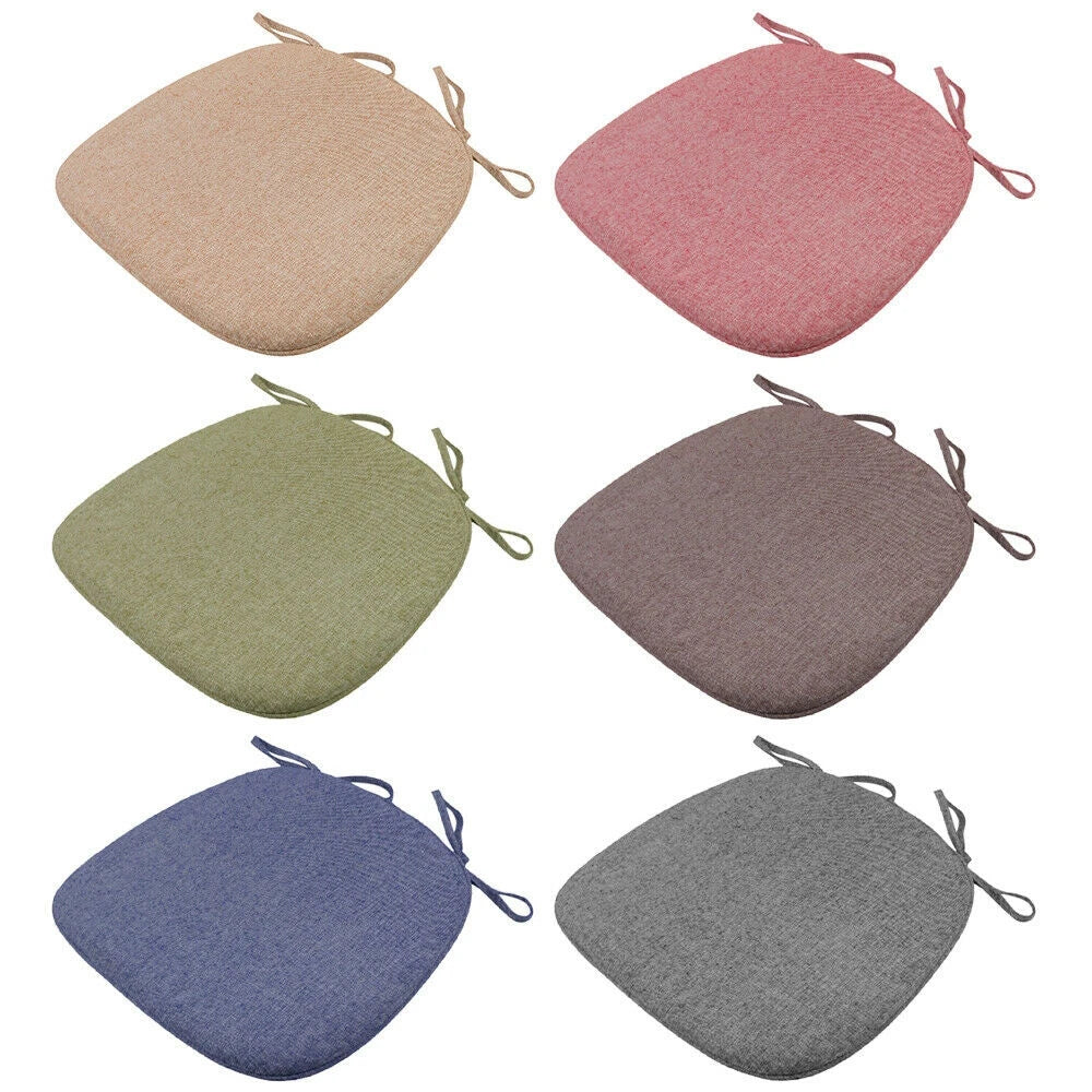 1 PCS Thick Chair Cushions Soft Comfortable Sanding Seat Pad Simple Removable Solid Color Chair Pad