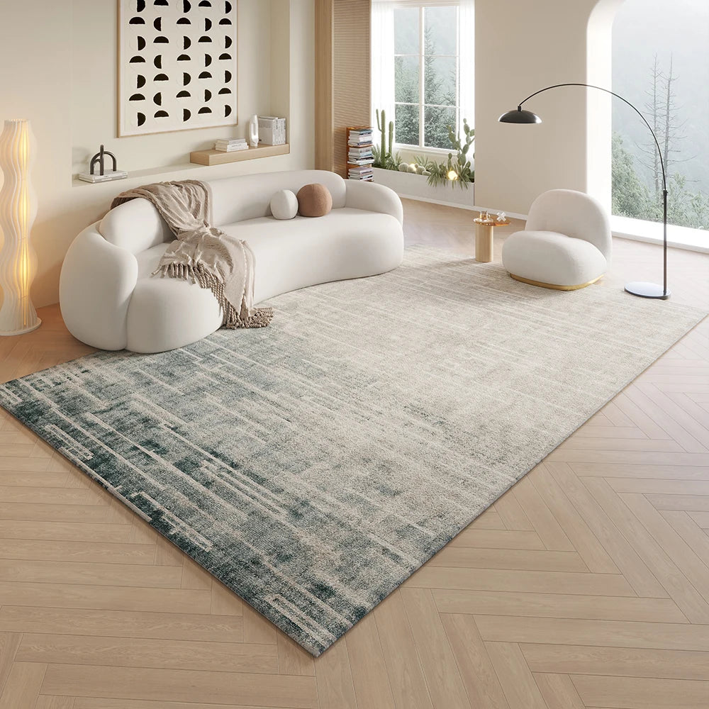 Vikama's Light Luxury Geometric Gradient Carpet Home Decoration, Large-Sized Living Room Non-slip Floor Mat, Soft And Dirt-proof