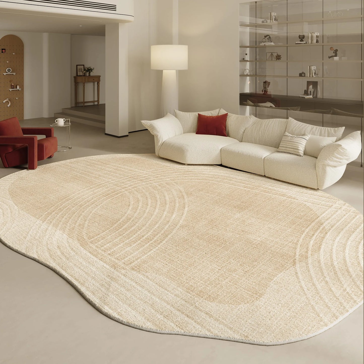 Irregular Shapes Living Room Decoration Carpet Modern Style Rugs for Bedroom Home Thicken Plush Rug Fluffy Soft Lounge Floor Mat