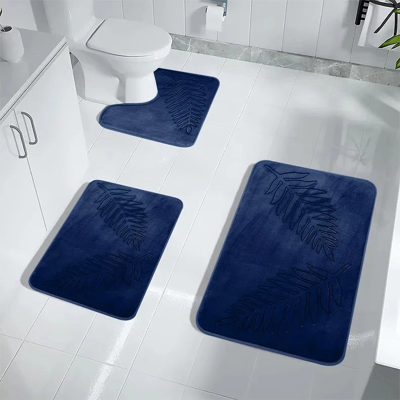 Bathroom Rugs Memory Foam Bath Mat Non-Slip Bath Rugs Machine Washable Dries Quickly Ultra Soft Plush Bath Mats for Bathroom