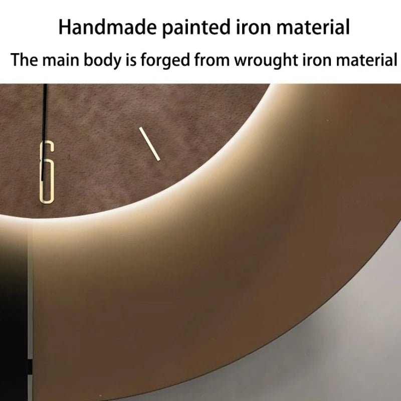 Luminous Wall Clocks Silent Luxury Wall Clock Minimalist Unique Clock Living Room Watches Interior Ornaments Accessories Objects