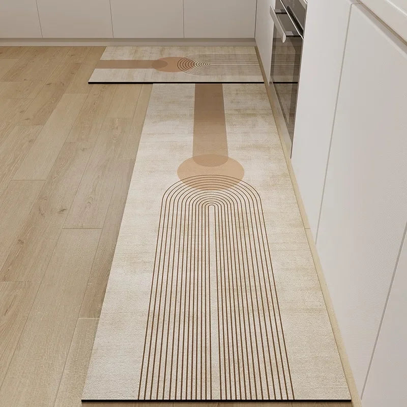 Carpet for Kitchen Floor Mat Pvc Waterproof Anti-slip Area Rug Home Decoration Long Foot Mats  Alfombra Cocina 주방 카펫 Ковер