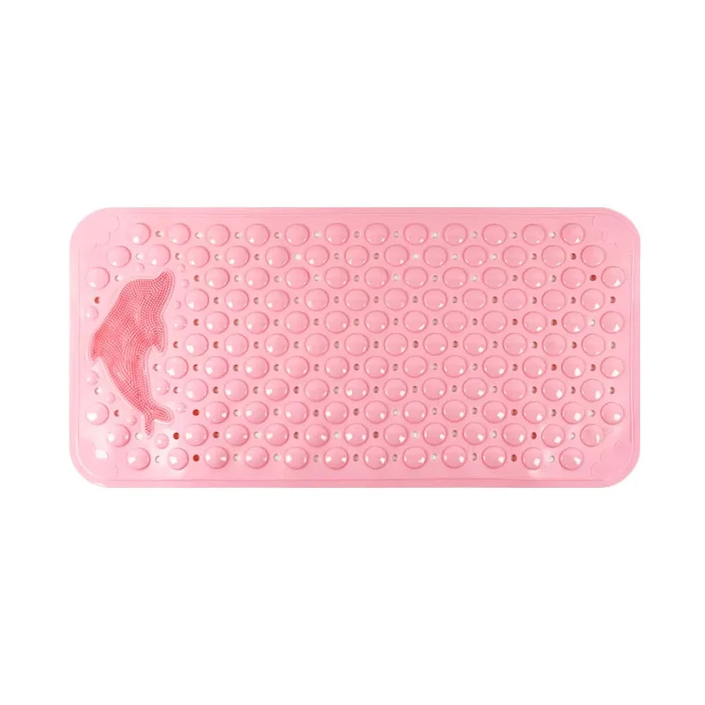 35x70cm Dolphin PVC Shower Mat, Waterproof Non-Slip Anti-Skid Bathroom Rug