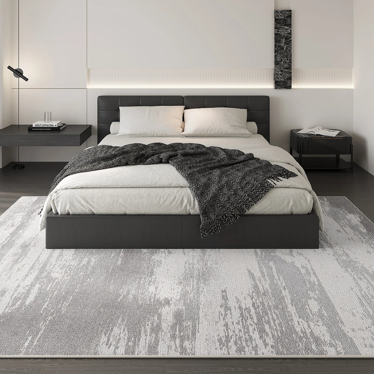 Cream Style Bedroom Decor Plush Carpet Thick Anti-slip Lounge Floor Mat Large Area Carpets for Living Room Fluffy Soft Study Rug