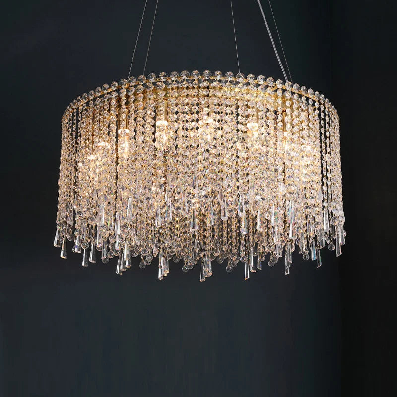 Luxury Crystal Chandeliers Living Room Lights Dining Table Light Chandelier Ceiling Light Fixtures Żyrandol Ceiling Pendant Lamp