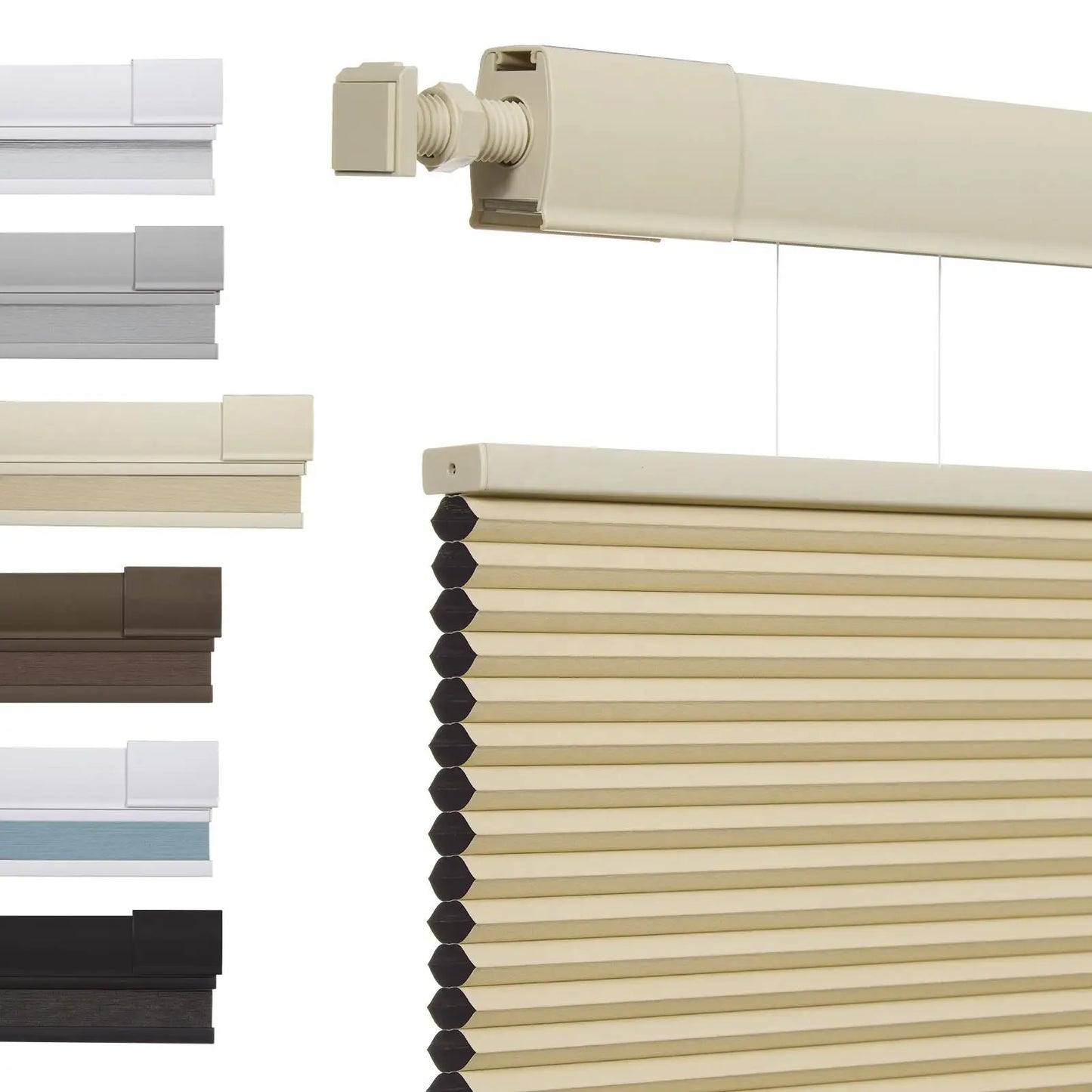 High Quality Wholesale Prices Color-Matched Day and Night No Drill Honeycomb Blinds For Windows