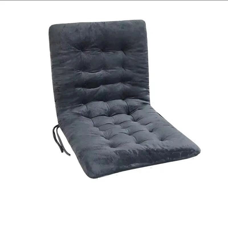 Modern Style Office Integrated Backrest Cushion Solid Color Thicken Student Dormitory Sedentary ChairMat Home Chair Back Cushion