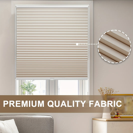 Cordless Pull-Down Honeycomb Shades Are Ideal for Indoor Windows, Providing a Classic And Simple Solution for Home Offices with Room-Darkening Features And Easy Installation.