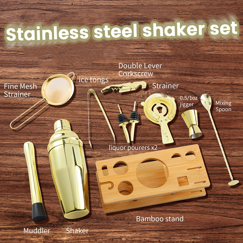 Golden Whiskey Bartender Set